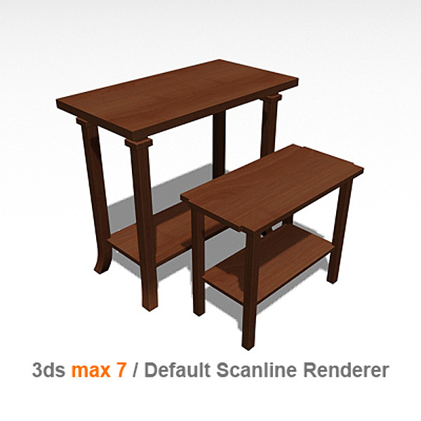 3d design coonley end table model - Coonley Nesting End Table by lajhar